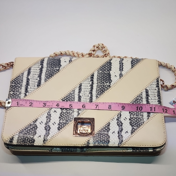 Ted Baker Cream & Black Animal Print Crossbody (Like New) - Picture 11 of 12